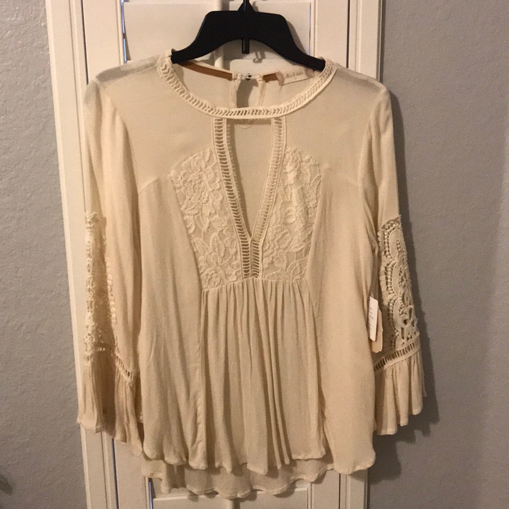 altar’d state cream blouse